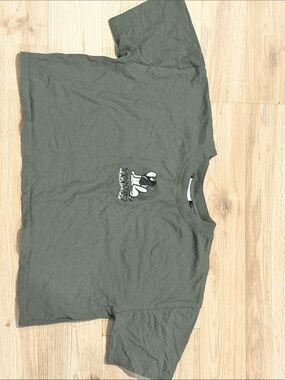 Green Monet Skateboards Crop Top Tee